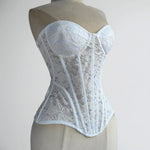 Elegant Bony - Lace Corset Top with Steel Bones