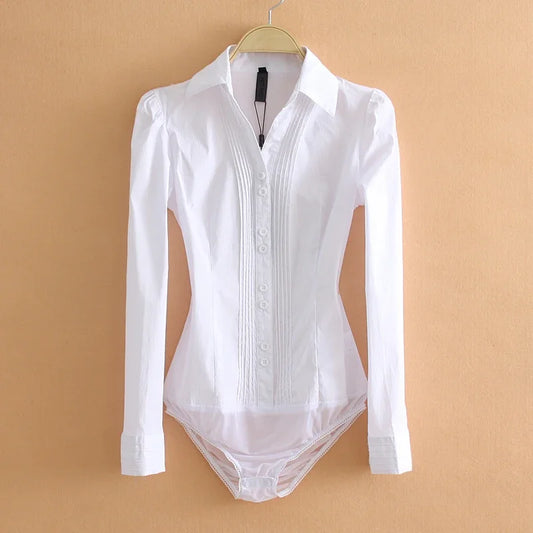 Long/Short Sleeve Shirt Top Bodysuits (Three colour options)