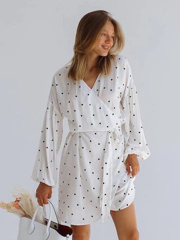 Robe Style Pyjama with Full Length Sleeves