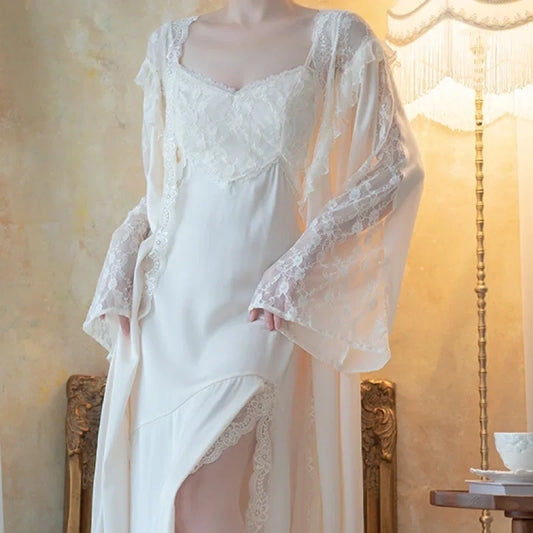 Classic design Robe set with 3 purchase options - Robe or Nightdress or both as a set