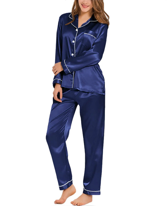 Traditionelles Langarm-Pyjama-Set