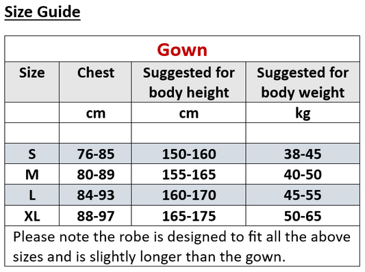 Classic design Robe set with 3 purchase options - Robe or Nightdress or both as a set