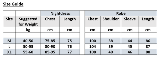 Feathery Robe set - Options of purchasing the "Nightdress" only OR both "Robe + Nightdress"