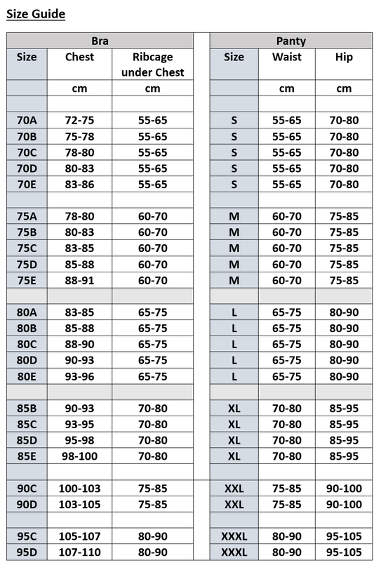 Bra & Panty set with "Petal" pattern bra