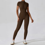 Sports Bodysuit with Short Sleeves